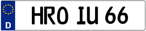 Truck License Plate